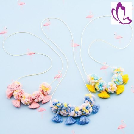 Soft flower necklace for baby