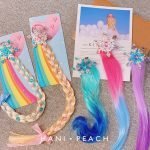 Children's hair clip with false hair