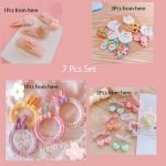Baby Clip & Hairband set cute shape and floral 7 pcs set