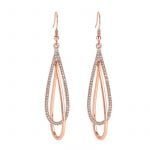 Long Oval Crystal Earring