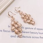 Long catseye Cluster earring