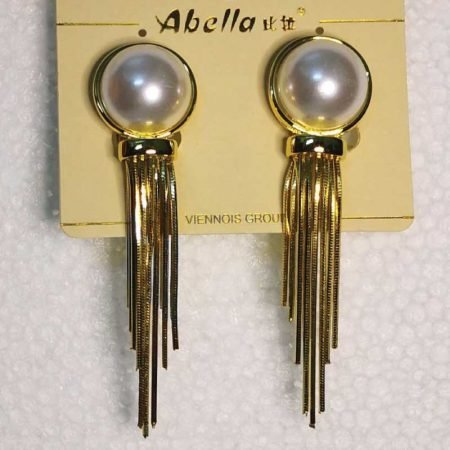 Pearl Tassel Long Earring for Women