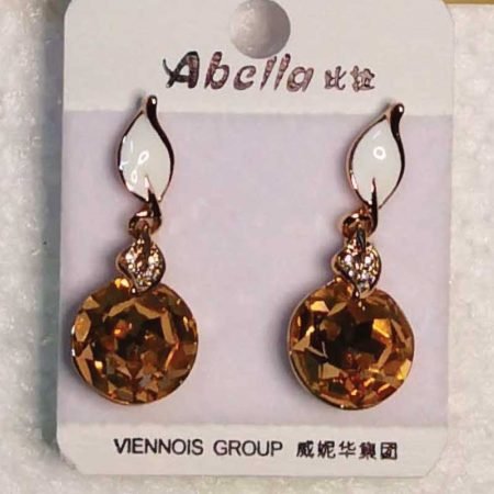 Leaf style Stone Earring