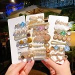 5/7/8 Pcs pearl Hair Clip set