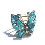 Butterfly gemstone retro hairclip