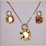 Shiny stone Style Necklace and Earring Set