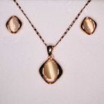 Catseye Rhombus Set of Necklace & Earring