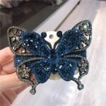 Butterfly Rhinestone hairclip big size