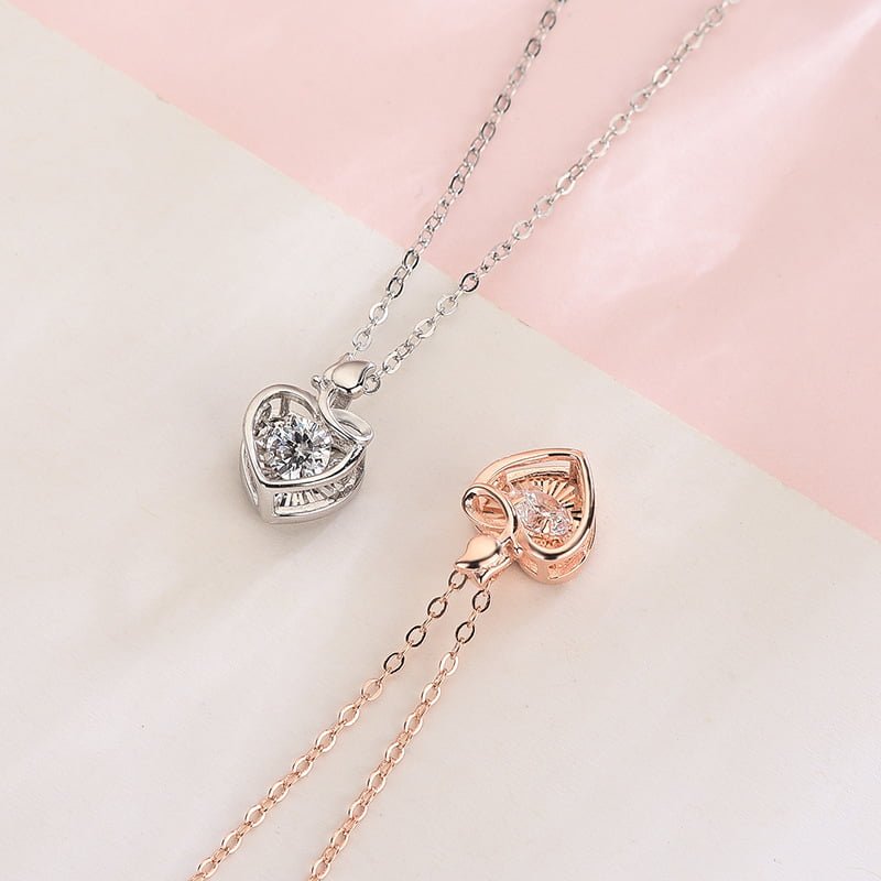 S925 Flower Heart pendant