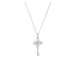 S925 Key Pendant Necklace with Silver Chain