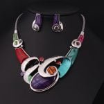 Fashion Retro Resin set of necklace & Earring