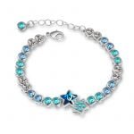 Two Star Crystal tennis bracelet