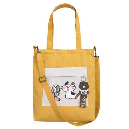 Cute Cat Shoulder Bag Multipocket