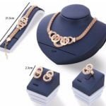Golden Mesh 5 Pcs jewelry set