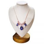 Waterdrop Necklace with Crystal and opal