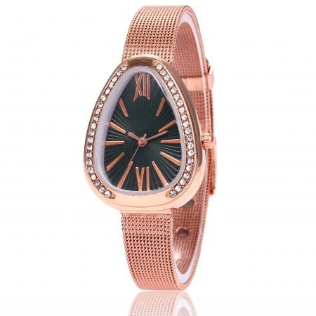 Rhinestone dial slim watches
