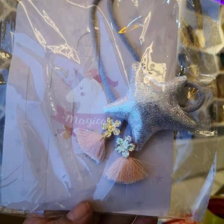 Glitter star baby necklace