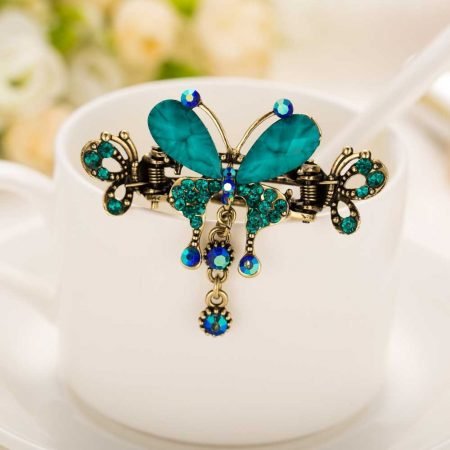 Turkish Butterfly Rhinestone Hairclip