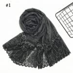 Soft thin hijab with pear in body
