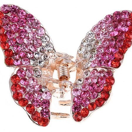Rhinestone Butterfly Hairclip
