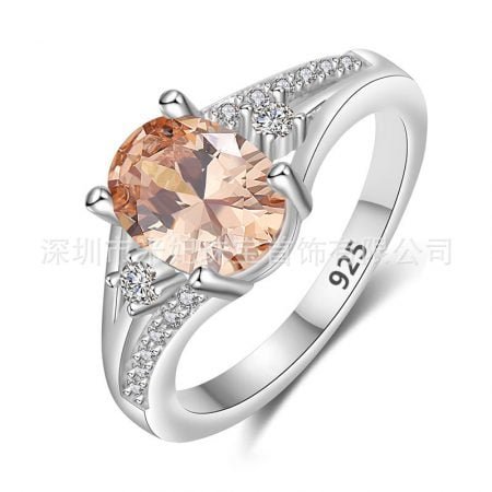 S925 Crystal Silver Ring
