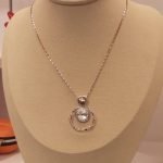 Crystal Ring slim necklace
