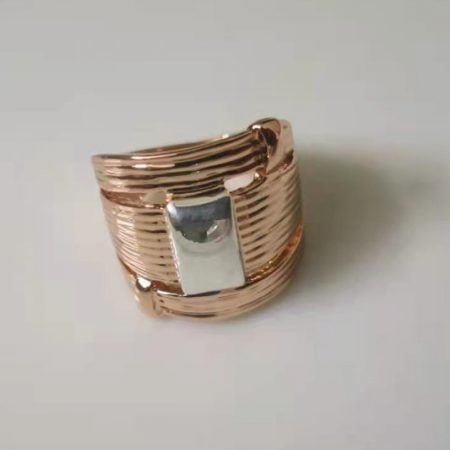 Ribbon Silver Based Ring