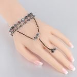 Flower Bead Slim Bracelet Ring