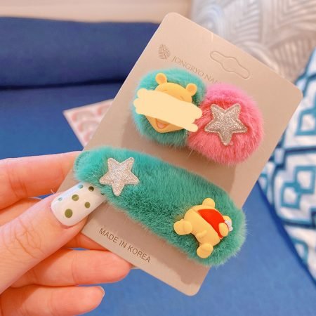 Soft Duckbill plush hairclip 2 pcs set