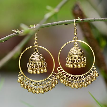 Antique Jhumka in Big Circle