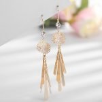 S925 Tassel Copper Crystal Earring