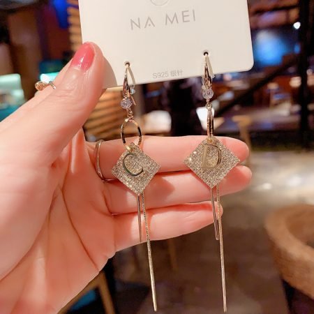 C&D Letter Long Tassel Earring