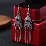 Antique Tassel Earring with Crystal