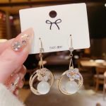 Pearl Ball in S925 Circle Earring