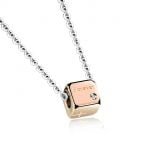 Titanium Steel Box Pendant Men Necklace