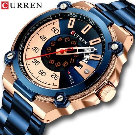 Curren 8345 Steel Band Sports Watch