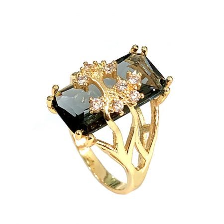 Black Stone Women Ring