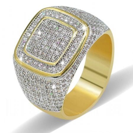 Wide Golden Unisex Ring