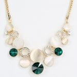 Opal Crystal Clavicle Necklace for women