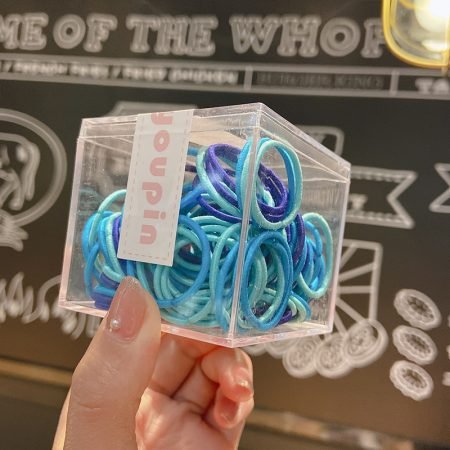 Candy Hair Tie 100 pcs Cute Box