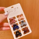 Chocholate Hairclip 6 pcs leaf