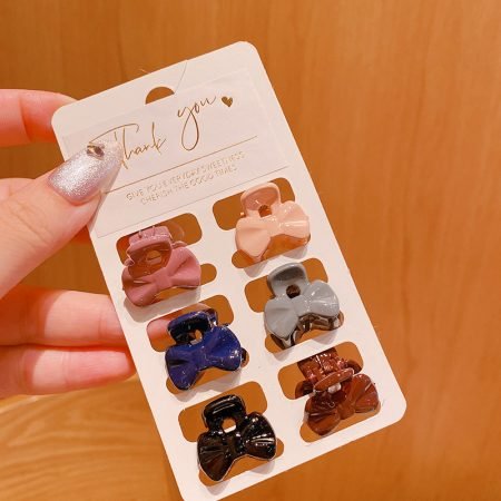Chocholate Hairclip 6 pcs leaf