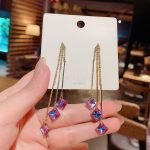 Hanging Square Crystal Earring