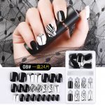 Repeated Wear Gel glue False Nail 24 Pcs box