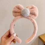 HB-0002-Pink bow headband