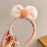 HB-0002-Pink bow headband