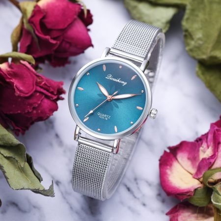 Mesh Strap floral Dial Watches