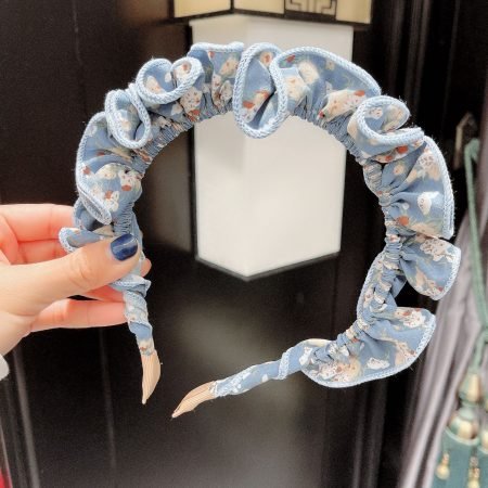 Floral fold Silky headband