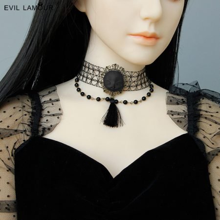 Hollowin Black Lace Chocker