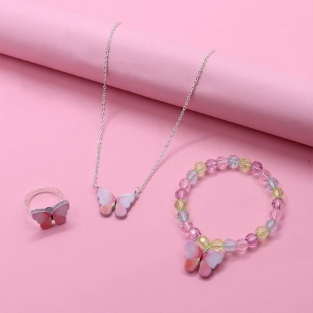 Butterfly jewelry set of 3 Pcs for Children